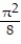 <strong>Find the volume of the solid generated by revolving the region bounded by the given lines and curves about the -y = , y = 1, x = 0 to x = </strong> A) \pi /8 -1/4 B) - \pi C) + \pi D) - \pi /4
