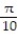  Find the volume of the solid generated by revolving the region about the y-axis. -The region enclosed by x =   , 0  \le  y  \le   , x = 0 A)  5  \pi  B)  10  \pi  C)   \pi /5 D)   \pi  /10 