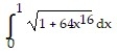  Set up an integral for the length of the curve. -y =   , 0 \le  x  \le  1 A)    B)    C)    D)    