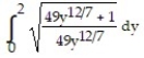  Set up an integral for the length of the curve. -x =   , 0  \le  y  \le  2 A)    B)    C)    D)    