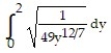  Set up an integral for the length of the curve. -x =   , 0  \le  y  \le  2 A)    B)    C)    D)    
