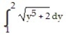  Set up an integral for the length of the curve. -  + 6y = 6x - 1, 1  \le y \le 2 A)    B)    C)    D)    