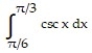  Set up an integral for the length of the curve. -y =   ,   \le  x  \le   A)    B)    C)    D)    