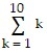 Evaluate the sum. -  A)  10 B)  110 C)  55 D)   