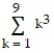 Evaluate the sum. -  A)  285 B)  729 C)  2025 D)  900