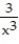  Find the total area of the region between the curve and the x-axis. -y =   ; 1  \le  x  \le 3 A)  1/3 B)  1/2 C)  3 D)  4/3 