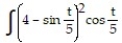 Evaluate the integral using the given substitution.       -  dt, u = 4 - sin   A)       B)       C)       D)      