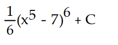 Evaluate the integral using the given substitution.       -  dx , u =   - 7 A)       B)       C)      D)      