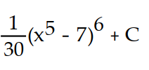 Evaluate the integral using the given substitution.       -  dx , u =   - 7 A)       B)       C)      D)      
