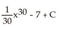 Evaluate the integral using the given substitution.       -  dx , u =   - 7 A)       B)       C)      D)      