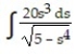 Evaluate the integral using the given substitution.       -  , u = 5 -   A)       B)       C)      D)     