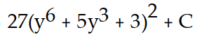Evaluate the integral using the given substitution.       -  dy , u =   + 5   + 3 A)       B)       C)       D)     