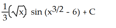 Evaluate the integral using the given substitution.       -  dx , u =   - 6 A)       B)       C)       D)      