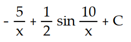 Evaluate the integral using the given substitution.       -  dx , u = -   A)       B)       C)       D)      