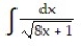 Evaluate the integral using the given substitution.       -  , u = 8x + 1 A)       B)       C)       D)      