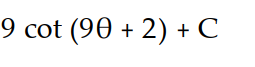 Evaluate the integral.            -  A)      B)       C)       D)      