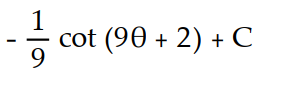 Evaluate the integral.            -  A)      B)       C)       D)      