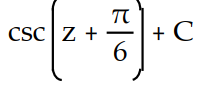Evaluate the integral.            -  dz A)       B)       C)       D)      