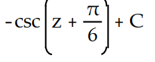 Evaluate the integral.            -  dz A)       B)       C)       D)      