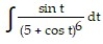 Evaluate the integral.            -  A)      B)      C)      D)      