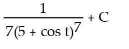 Evaluate the integral.            -  A)      B)      C)      D)      