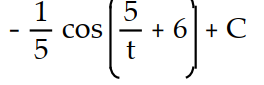 Evaluate the integral.            -  dt A)       B)      C)       D)     