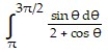 Use the substitution formula to evaluate the integral.  -  A)  ln 3 B)  -ln 3 C)  0 D)  -ln 2