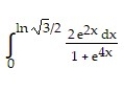  Use the substitution formula to evaluate the integral.  -  A)    \pi /6 B)  -   \pi /6 C)    \pi /12 D)  -   \pi /12 