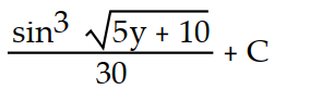 Evaluate the integral by using multiple substitutions.      -  dy A)       B)       C)       D)      