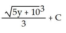 Evaluate the integral by using multiple substitutions.      -  dy A)       B)       C)       D)      
