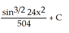 Evaluate the integral by using multiple substitutions.      -  dx A)       B)      C)      D)      