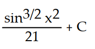 Evaluate the integral by using multiple substitutions.      -  dx A)       B)      C)      D)      