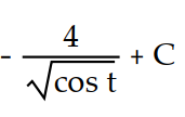 Evaluate the integral by using multiple substitutions.      -  dt A)       B)       C)      D)      