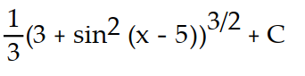 Evaluate the integral by using multiple substitutions.      -  dx A)      B)       C)       D)      