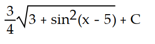 Evaluate the integral by using multiple substitutions.      -  dx A)      B)       C)       D)      
