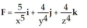 Find the gradient field F of the function f.         -f(x, y, z)  = ln (   +   +   )  A)    B)    C)    D)   