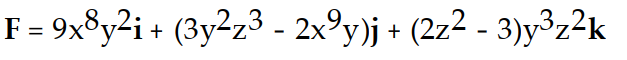 Find the gradient field F of the function f.         -f(x, y, z)  = (     -     )    A)    B)    C)    D)   