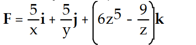 Find the gradient field F of the function f.         -f(x, y, z)  = ln   +   A)    B)    C)    D)   