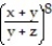Find the gradient field F of the function f.         -f(x, y, z)  =   A)    B)    C)    D)   