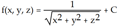 Find the potential function f for the field F.    -  A)    B)    C)    D)   