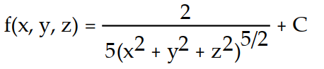 Find the potential function f for the field F.    -  A)    B)    C)    D)   