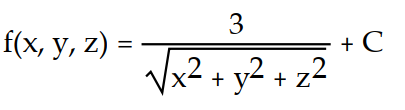 Find the potential function f for the field F.    -  A)    B)    C)    D)   