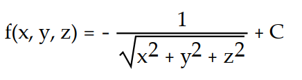 Find the potential function f for the field F.    -  A)    B)    C)    D)   