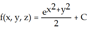<strong>Find the potential function f for the field F. - </strong> A) B) C) D)