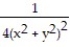 Using Green's Theorem, find the outward flux of F across the closed curve C. -F = -   i ; C is the region defined by the polar coordinate inequalities   and   A)  0 B)  37/2592 C)  37/5184 D)  - 37/2592