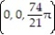 Solve the problem. -The shape and density of a thin shell are indicated below. Find the coordinates of the center of mass. Shell: cone   +   -   = 0 between z = 3 and z = 4 Density: constant A)    B)    C)    D)   
