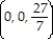 Solve the problem. -The shape and density of a thin shell are indicated below. Find the coordinates of the center of mass. Shell:  nose  of the paraboloid   +   = 2z cut by the plane z = 6 Density:   =   A)    B)    C)    D)   