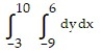 Choose the one alternative that best completes the statement or answers the question. Evaluate the integral -  A)  33 B)  1 C)  87 D)  195