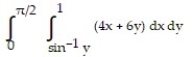 <strong>Write an equivalent double integral with the order of integration reversed. - </strong> A) B) C) D)