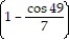 Reverse the order of integration and then evaluate the integral. -  A)      B)    (1 - cos 49)  C)      D)    (1 - cos 49) 
